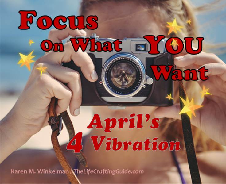 Girl holding a camera at beach; focus on what you want; April's 4 vibration
