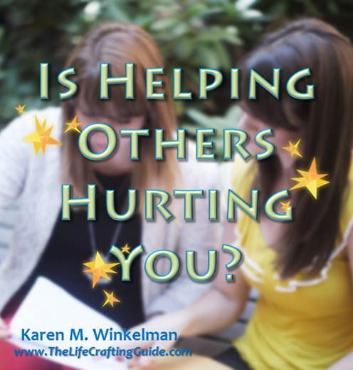 A girl helping another girl: Is helping others hurting you?