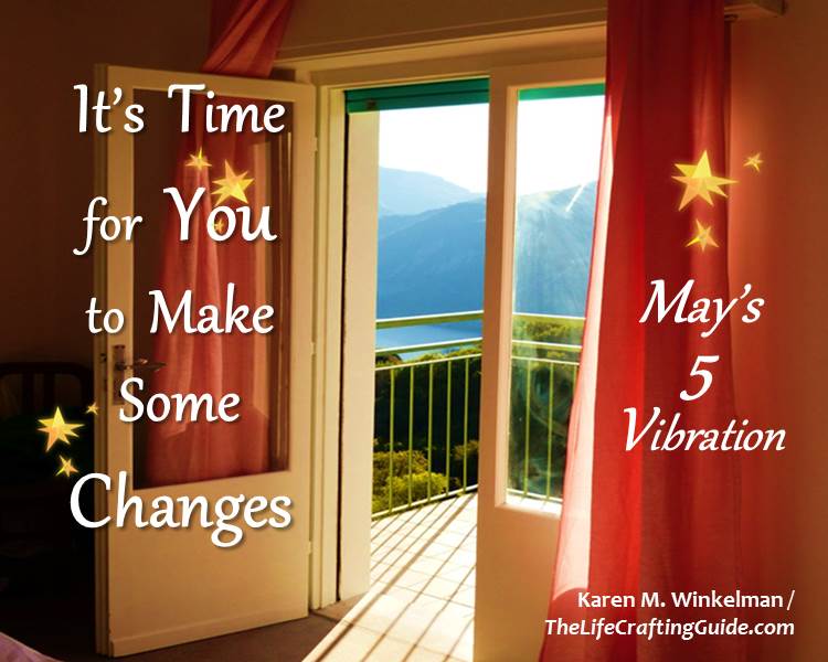 Door open to terrace and mountain view. It's time for you to make some changes; May's 5 vibration